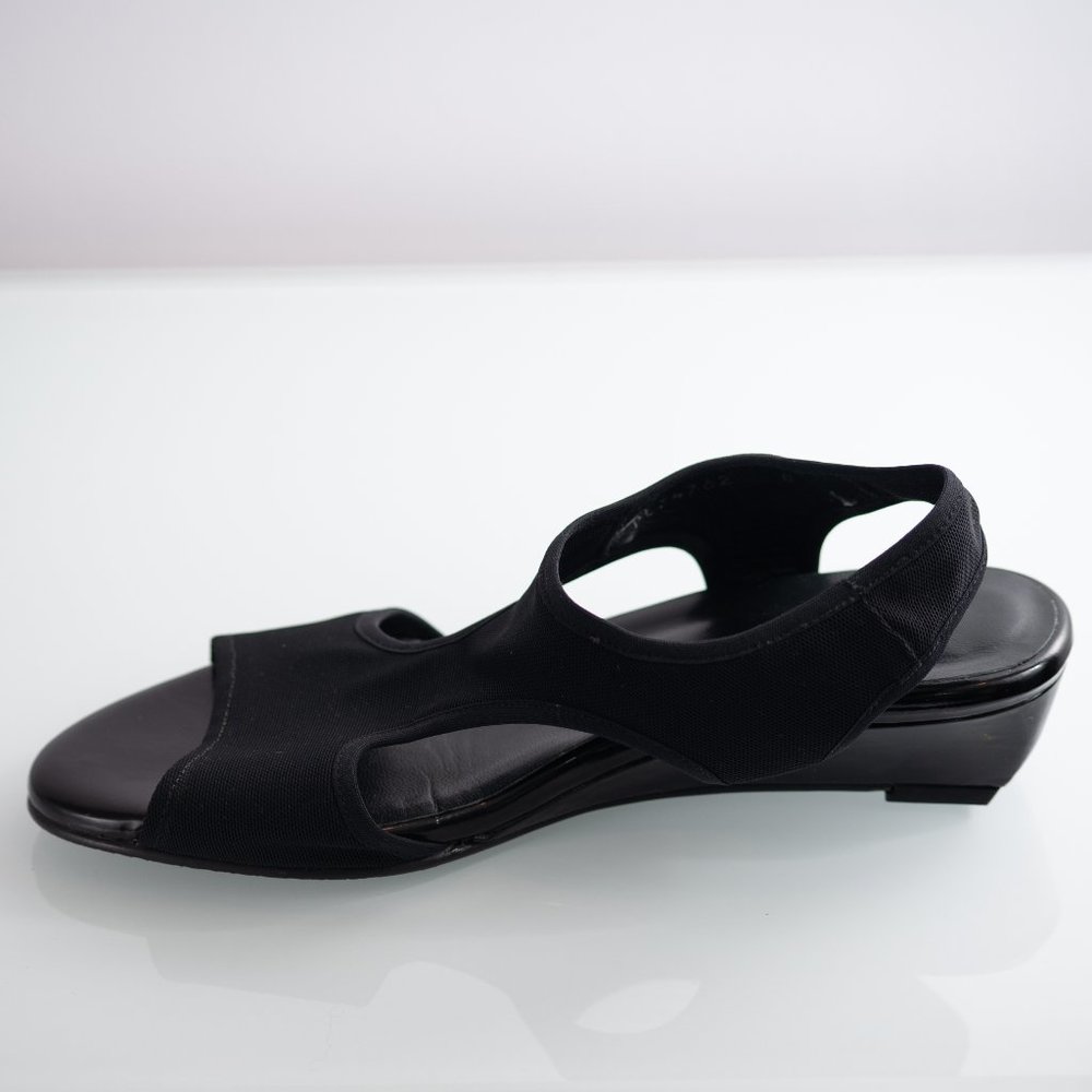 Stuart Weitzman Black Wedge Heel size 8